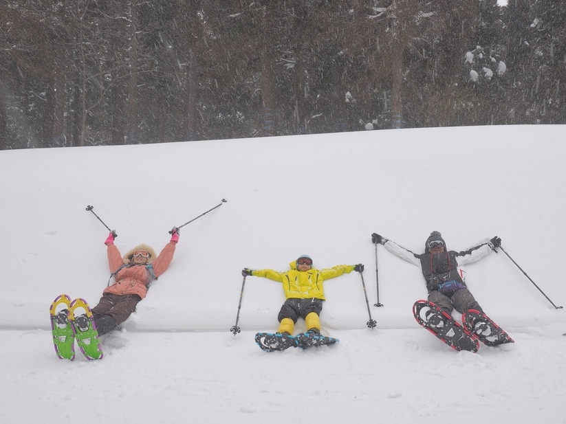雪の湖北・北琵琶湖をお気軽に「スノーシュー」体験プラン（箱館山スキー場）別途ガイド料金等必要