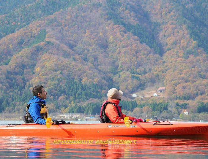 秋の紅葉を楽しむ奥琵琶湖カヌー体験ツア☆体験料金別途必須