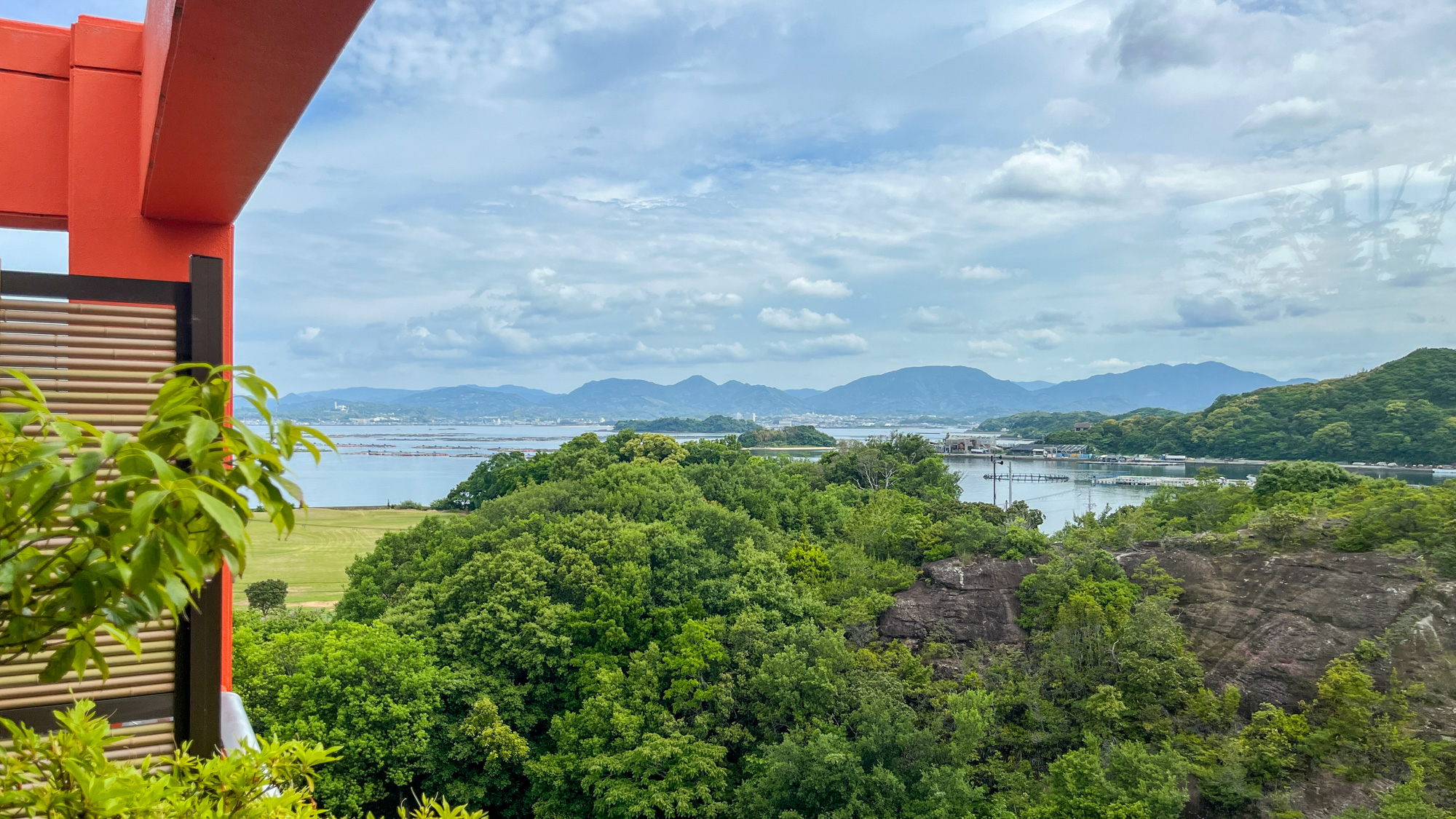 大浴場脱衣所からの景色