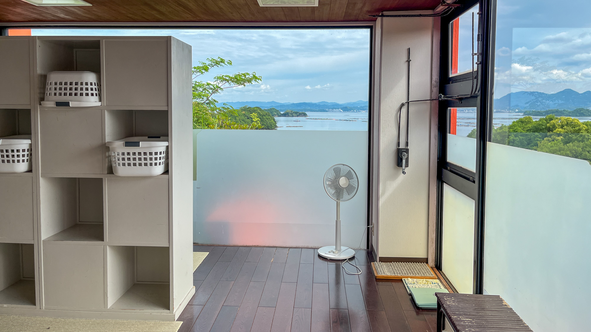 大浴場脱衣所からの景色