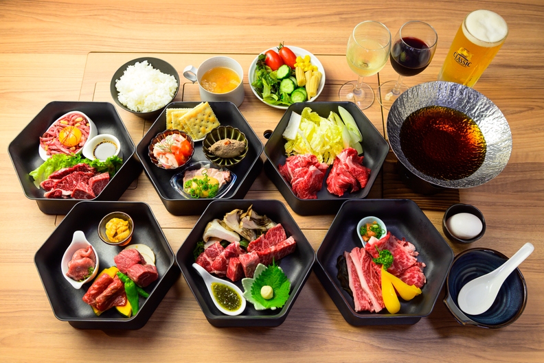 ＜一番贅沢プラン＞1泊2食-しほろ牛レアユッケ付き◆しほろ牛焼肉6段＆最大8時間飲み放題付き◆