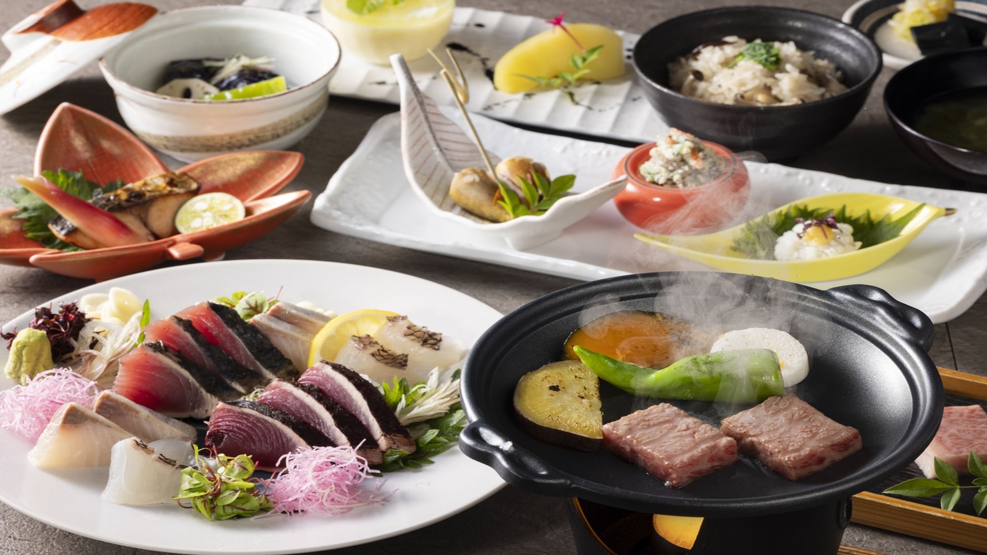 【土地の恵み会席】土佐の食材と鰹を愉しむ会席