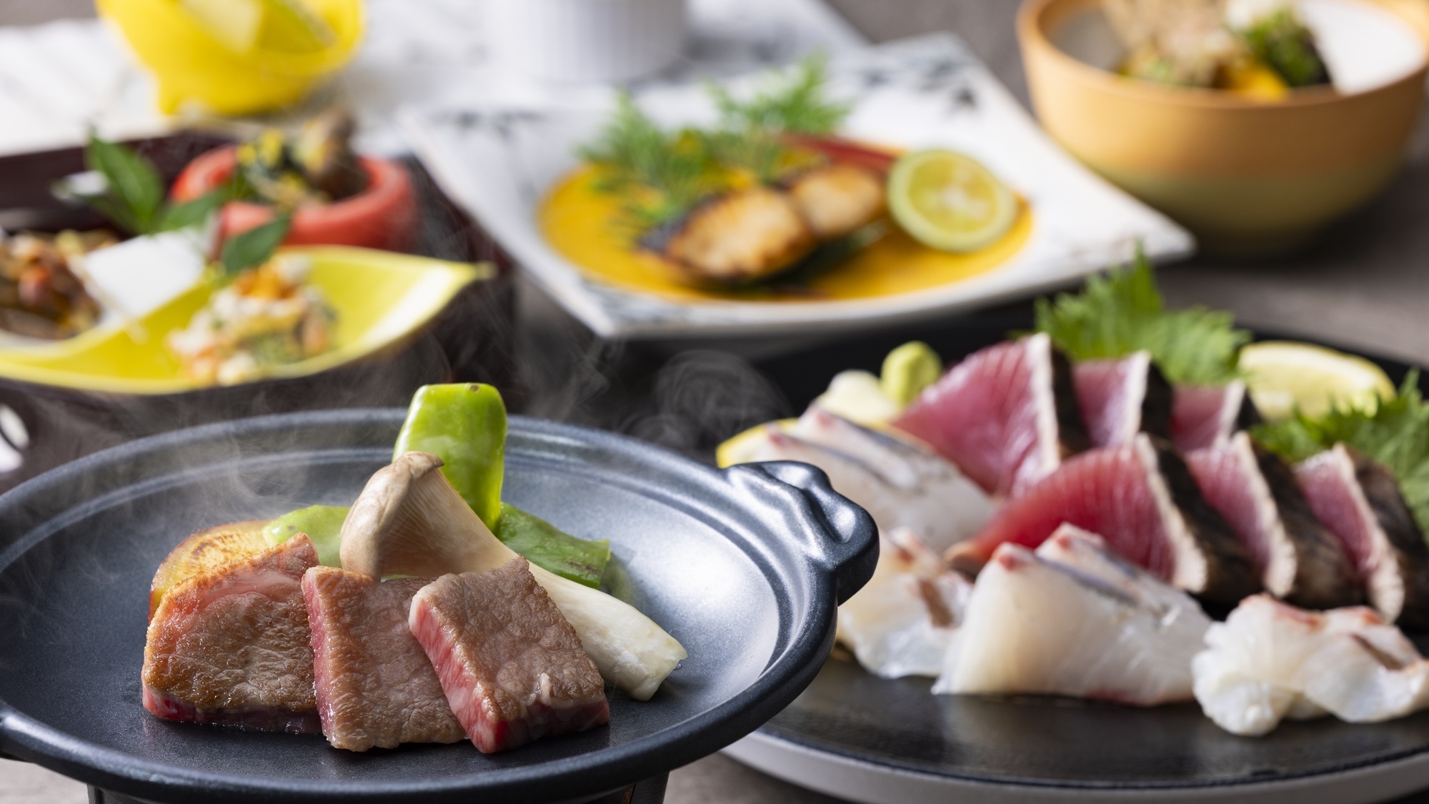 【楽天スーパーSALE】「ラウンジ無料付」【土地の恵み会席】土佐の食材と鰹を愉しむ会席