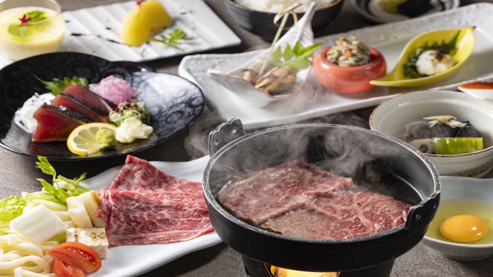 【土地の恵み会席】幻の四万十牛を贅沢に味わう牛鍋会席