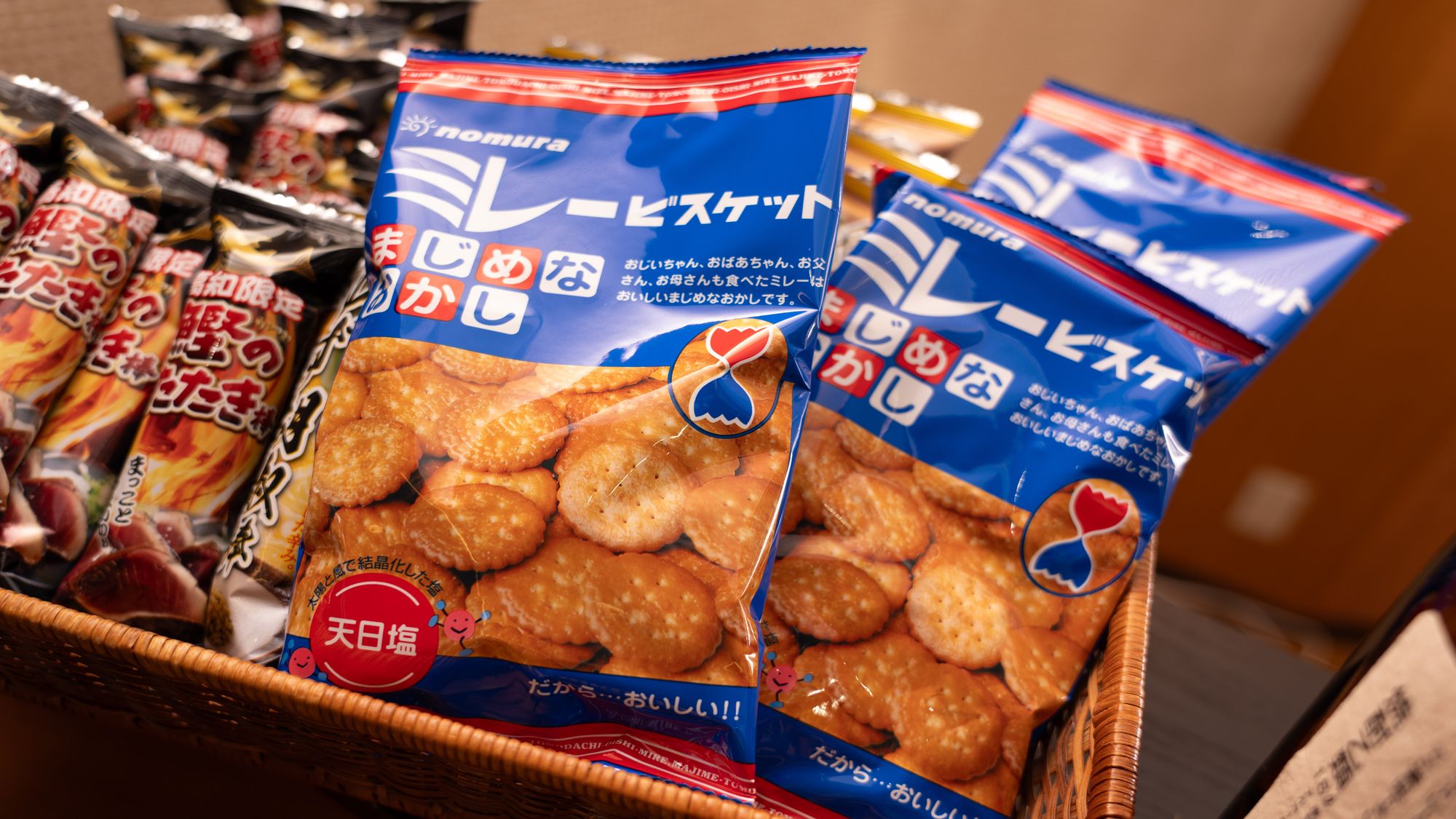 高知名物といえば、素朴な甘さが人気の「ミレービスケット」