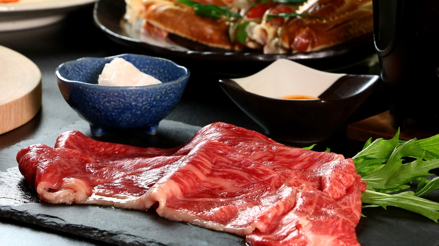 【カニスキ+黒毛和牛】カニも！お肉も！一度に味わう贅沢コース☆≪1泊2食付≫