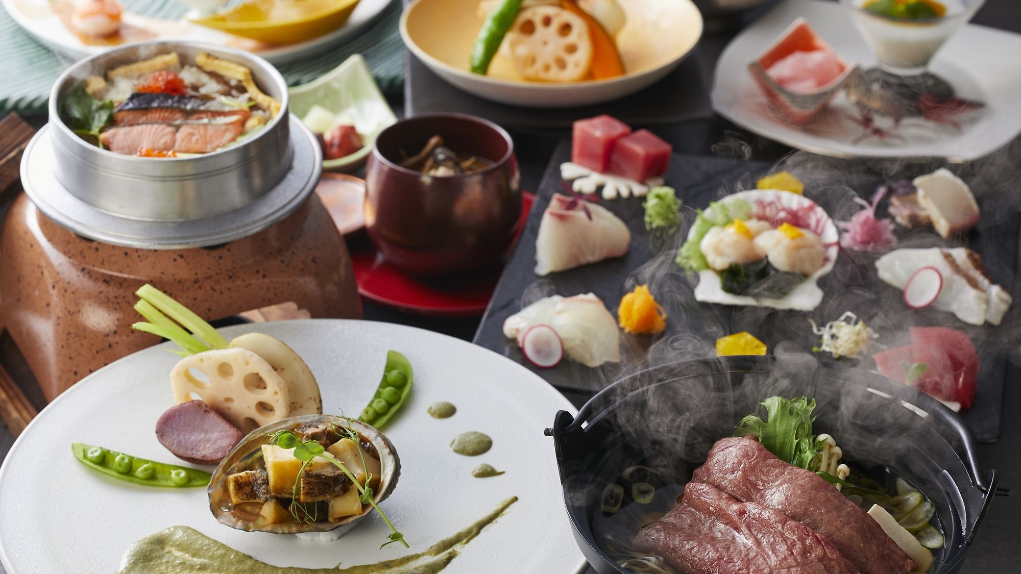 【土地の恵み会席】当ホテル一押し！旬の食材を楽しむ会席