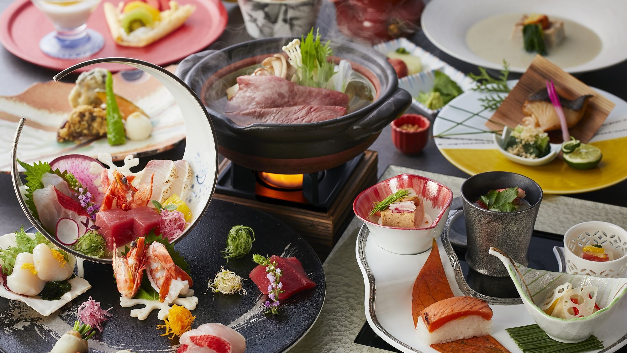 【かに食べ放題／特別会席】奈良の名産品とブランド食材を味わう会席