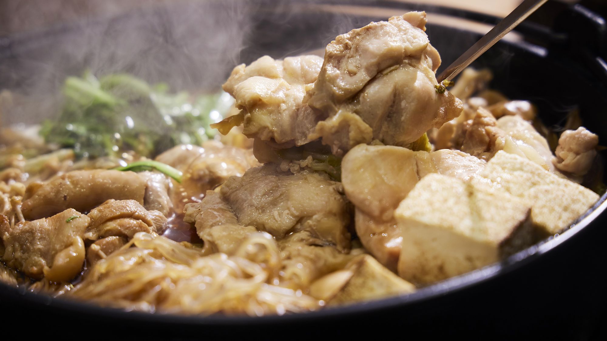 【朝食ビュッフェ／鶏すき鍋】