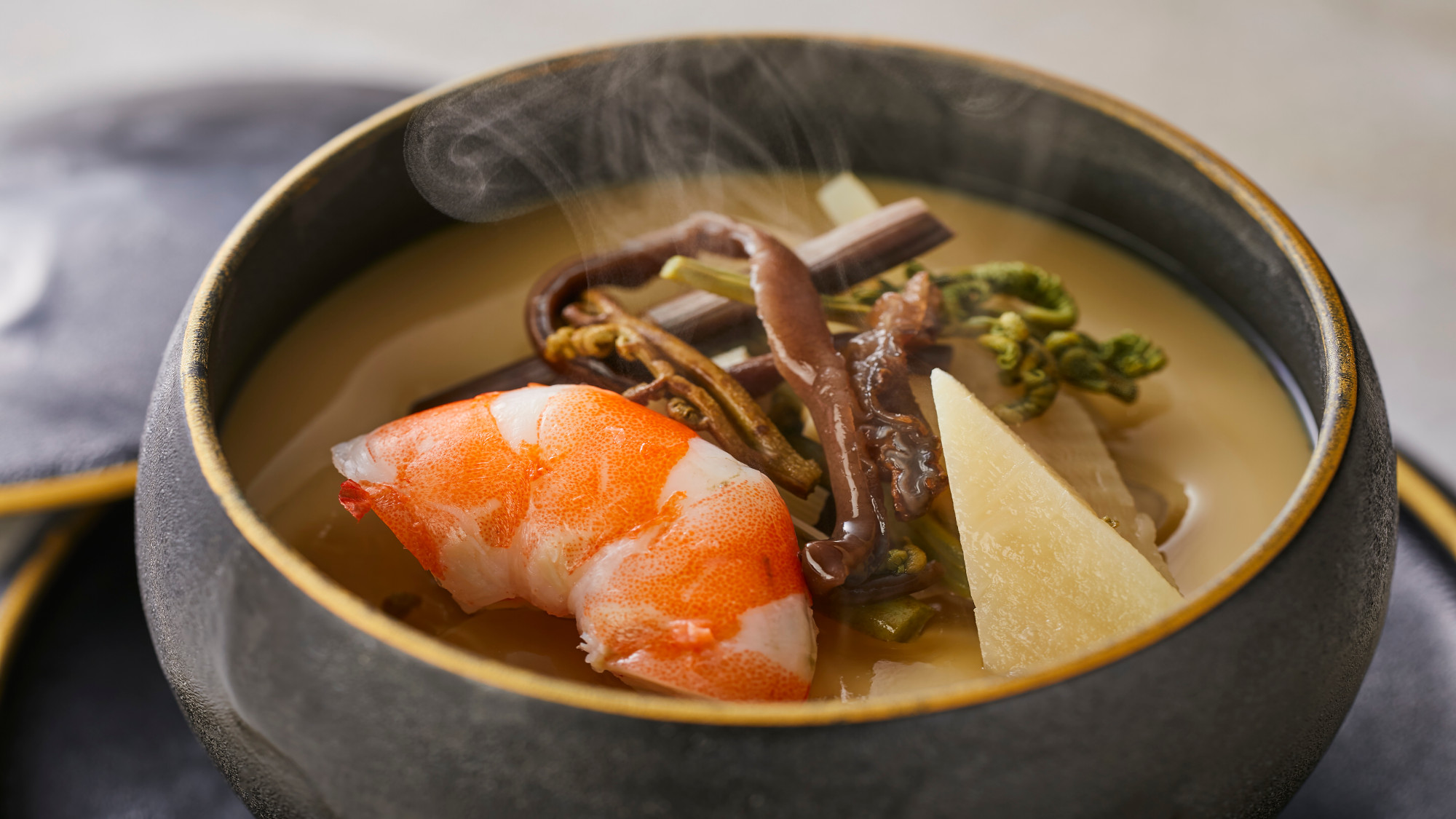 【季節の会席】春(2026年3月～5月)煮物 季節の茶碗蒸し　山菜餡掛け