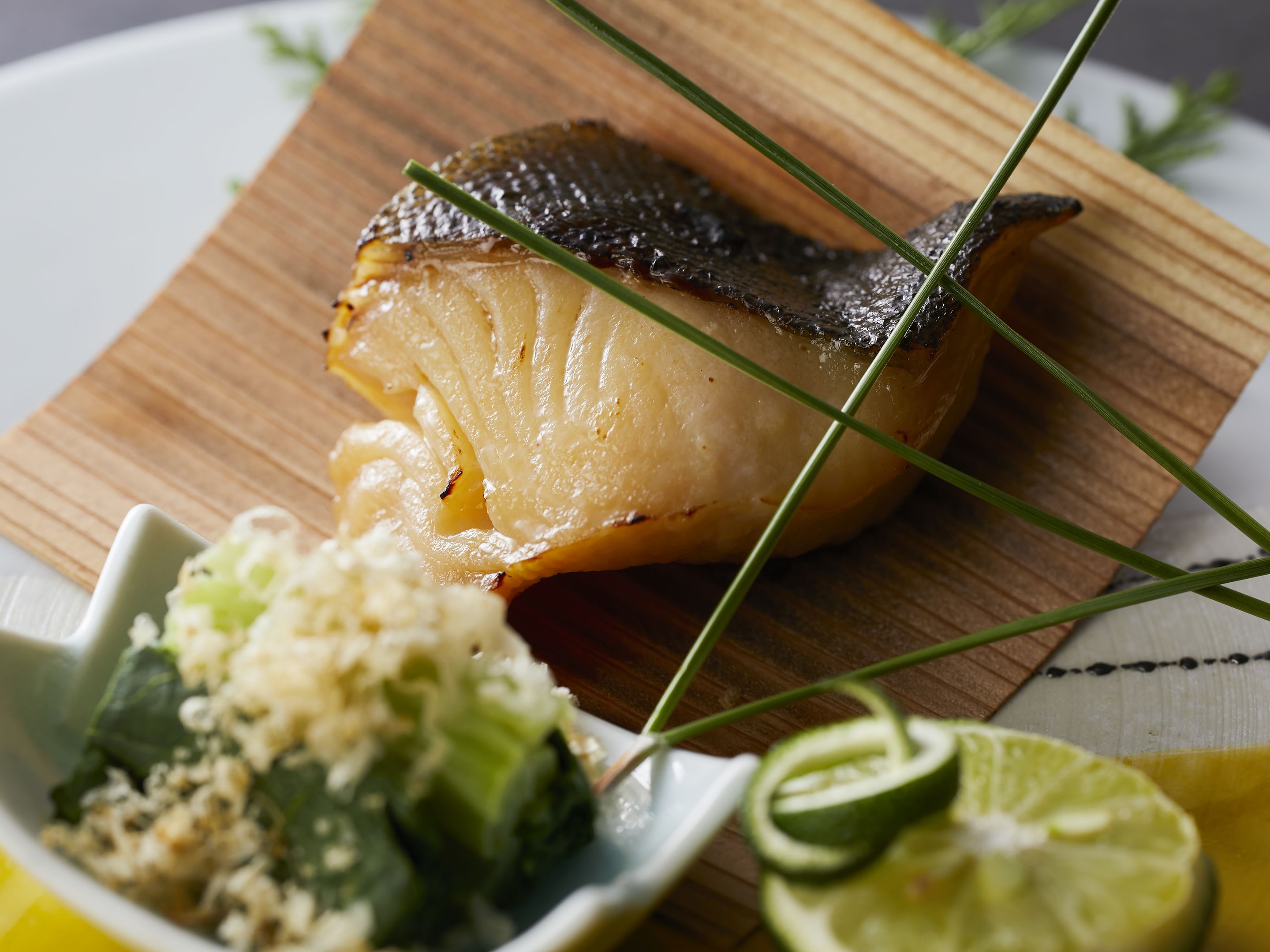 【極み/特別会席】冬(2025年12月～2026年2月) 焼き物 五徳味噌で漬けた銀鱈味噌漬け