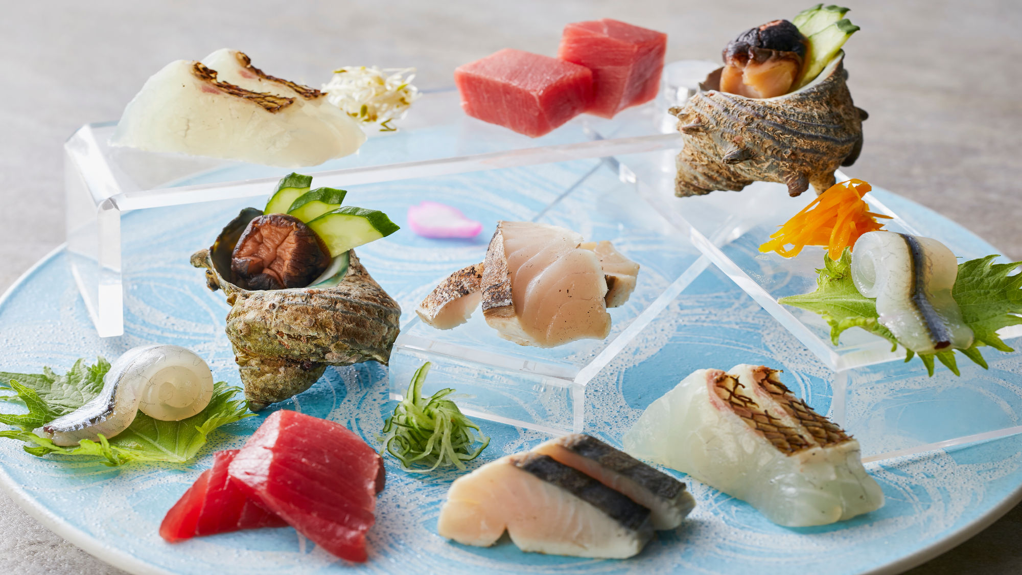 【極み会席】春(2026年3月～5月)お造り 奈良柿鯛と彩り五種盛り