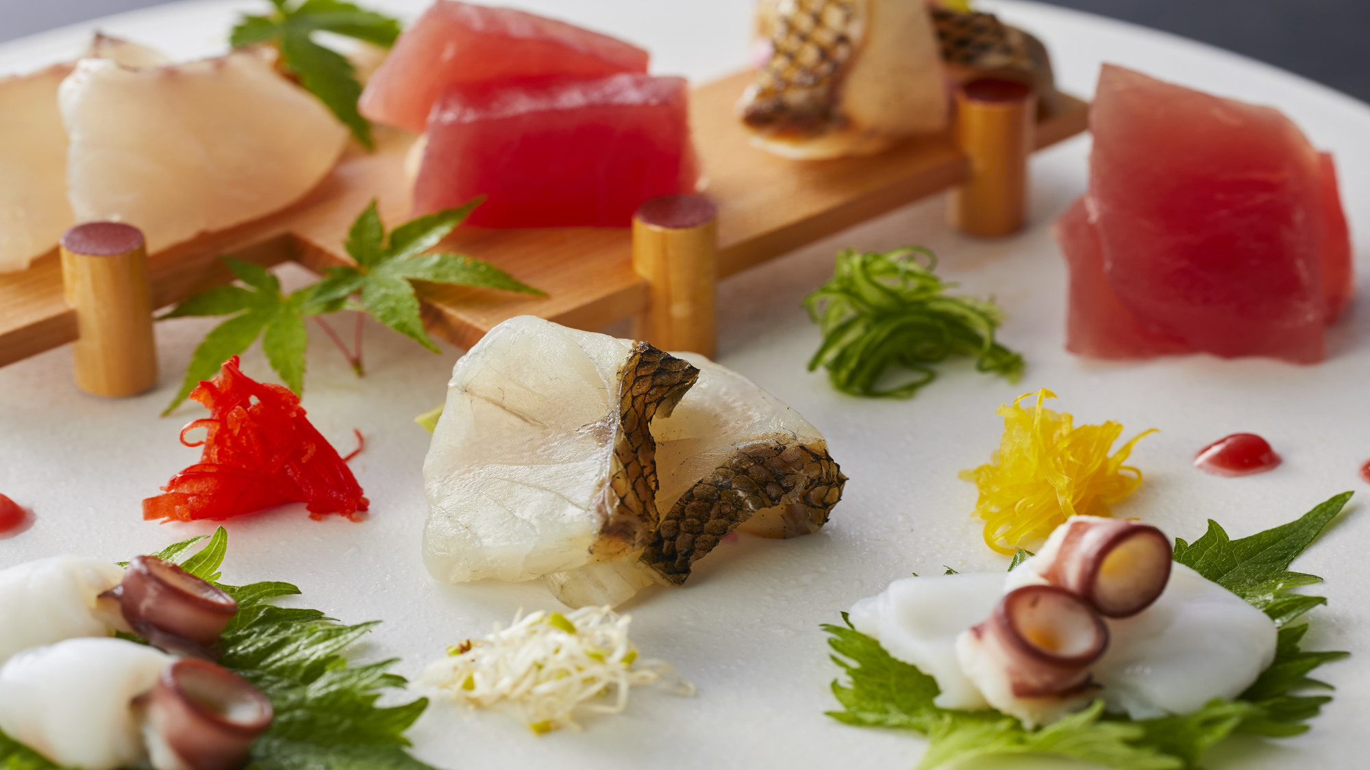 【土地の恵み会席】夏(2026年6月～8月)お造り 彩り四種盛り