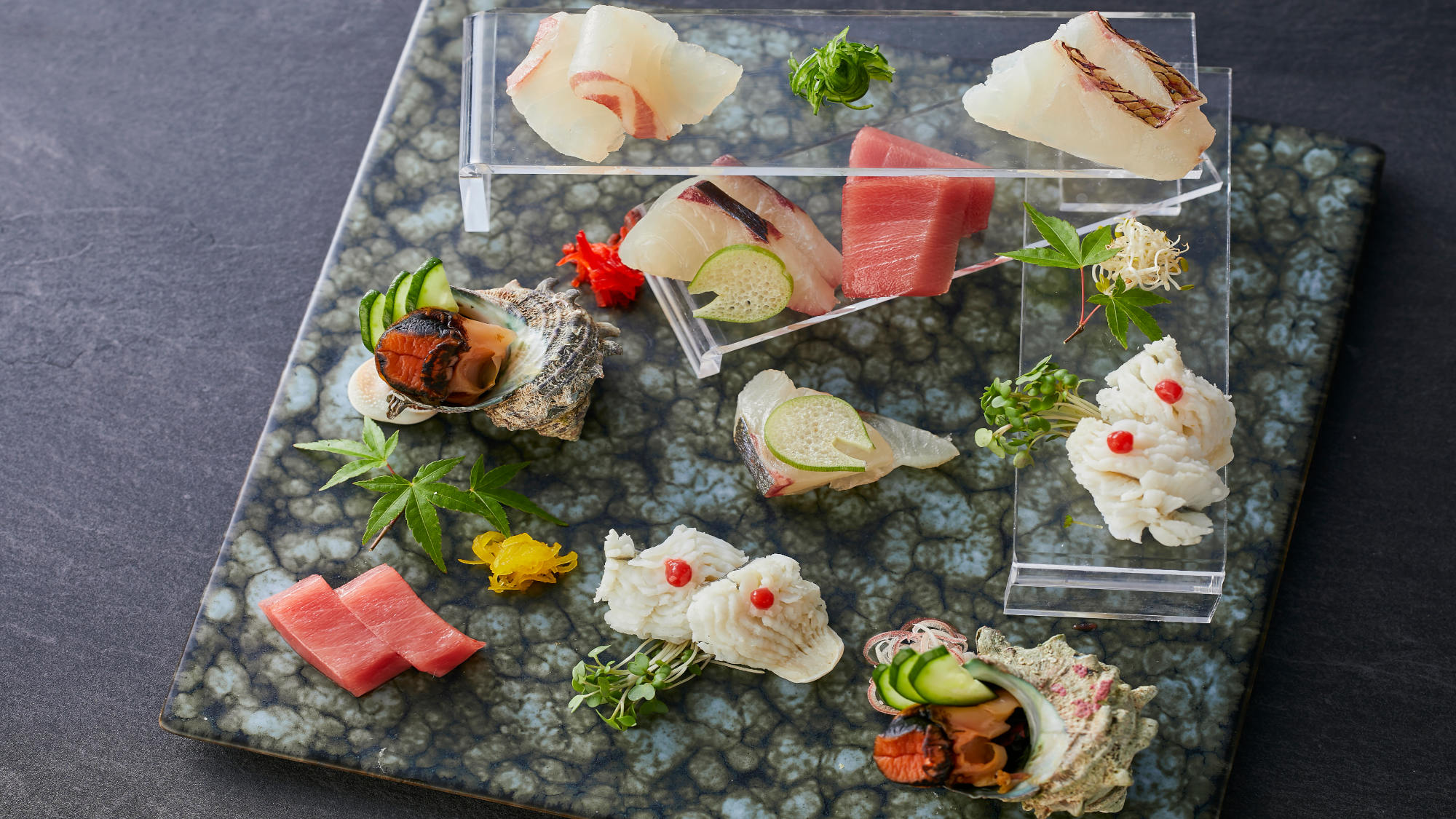 【極み/特別会席】夏(2026年6月～8月)お造り 彩り五種盛り