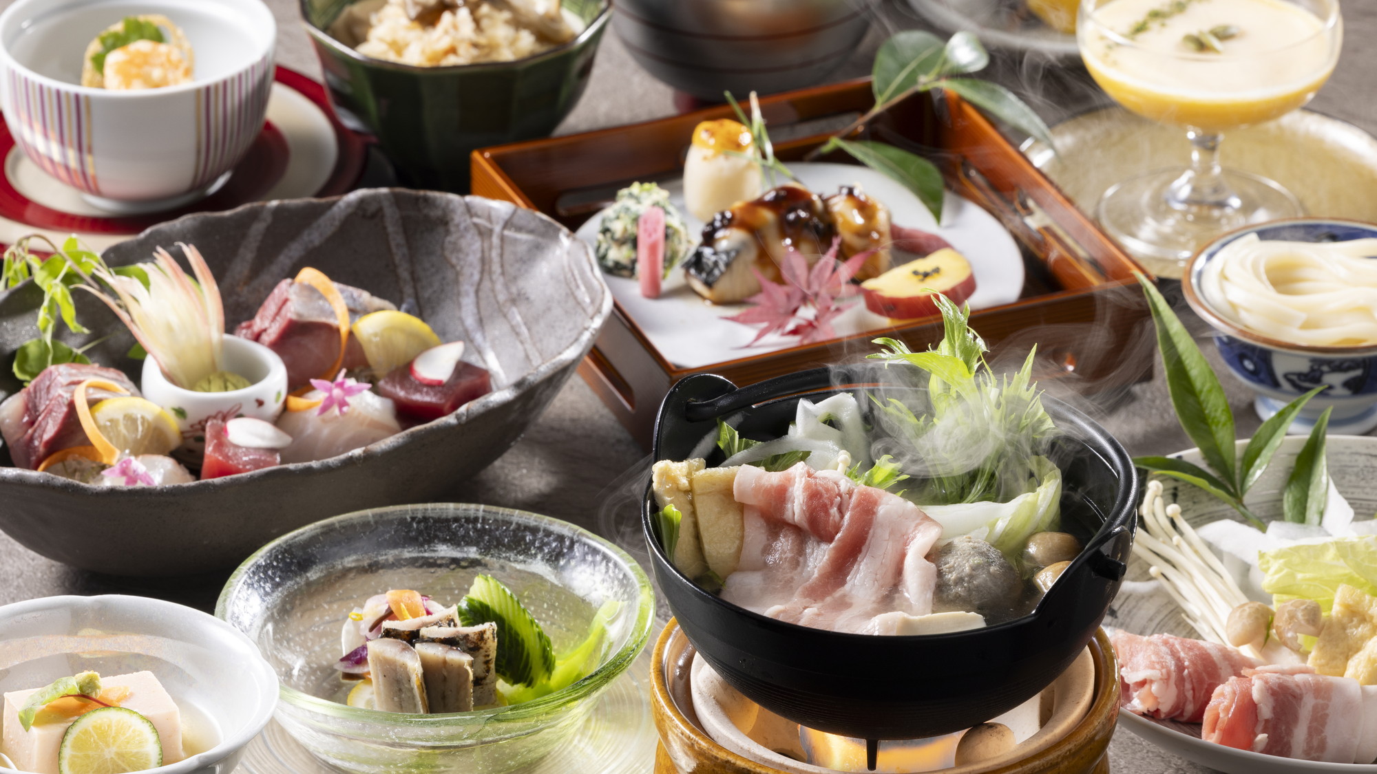 【季節の会席】瀬戸内の食材を彩りとともに楽しむ会席