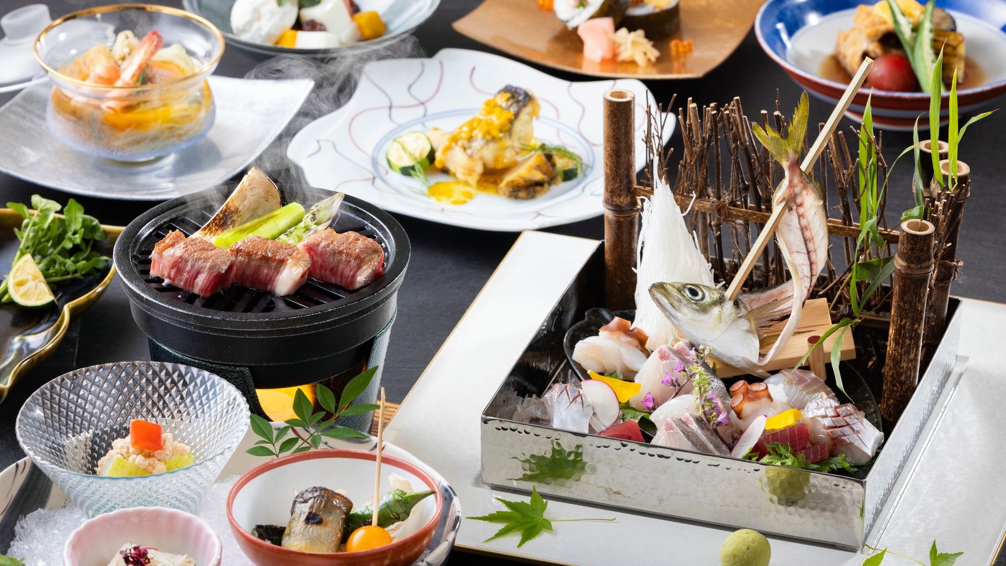 【楽天スーパーSALE】【特別会席】瀬戸内の海鮮とオリーブ牛の饗宴