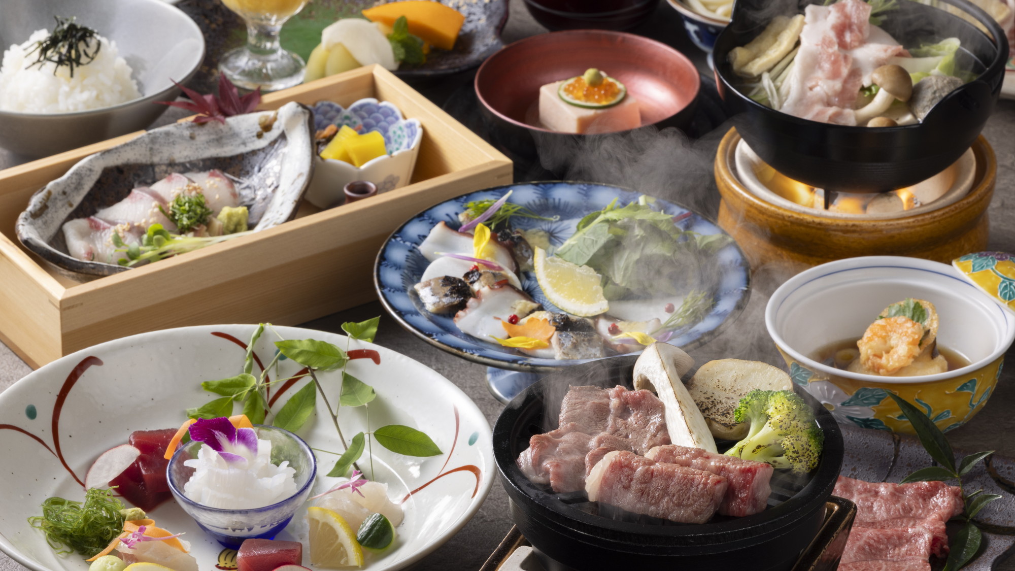 ＜早期割28＞【土地の恵み会席】讃岐のプレミアム黒毛和牛、「オリーブ牛」を味わう