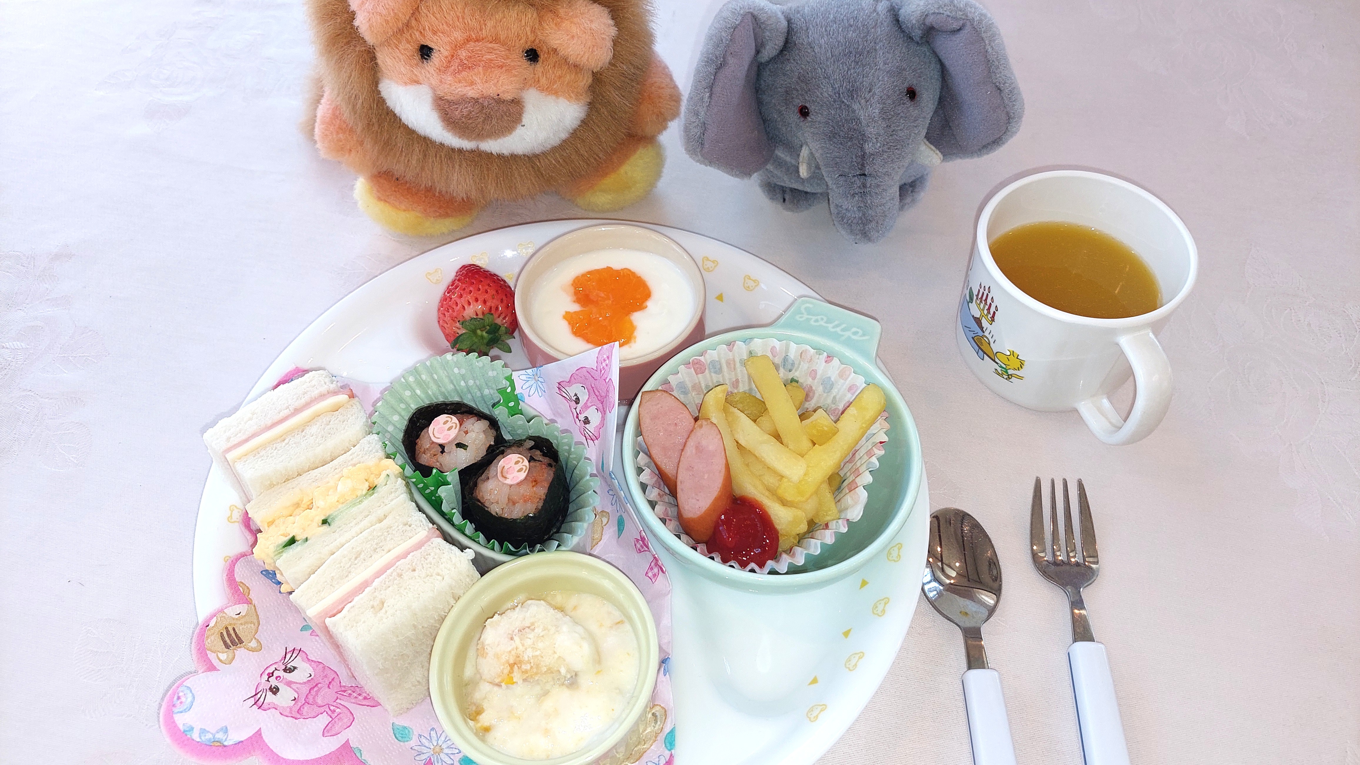 朝食イメージ　幼児食　ワンプレート