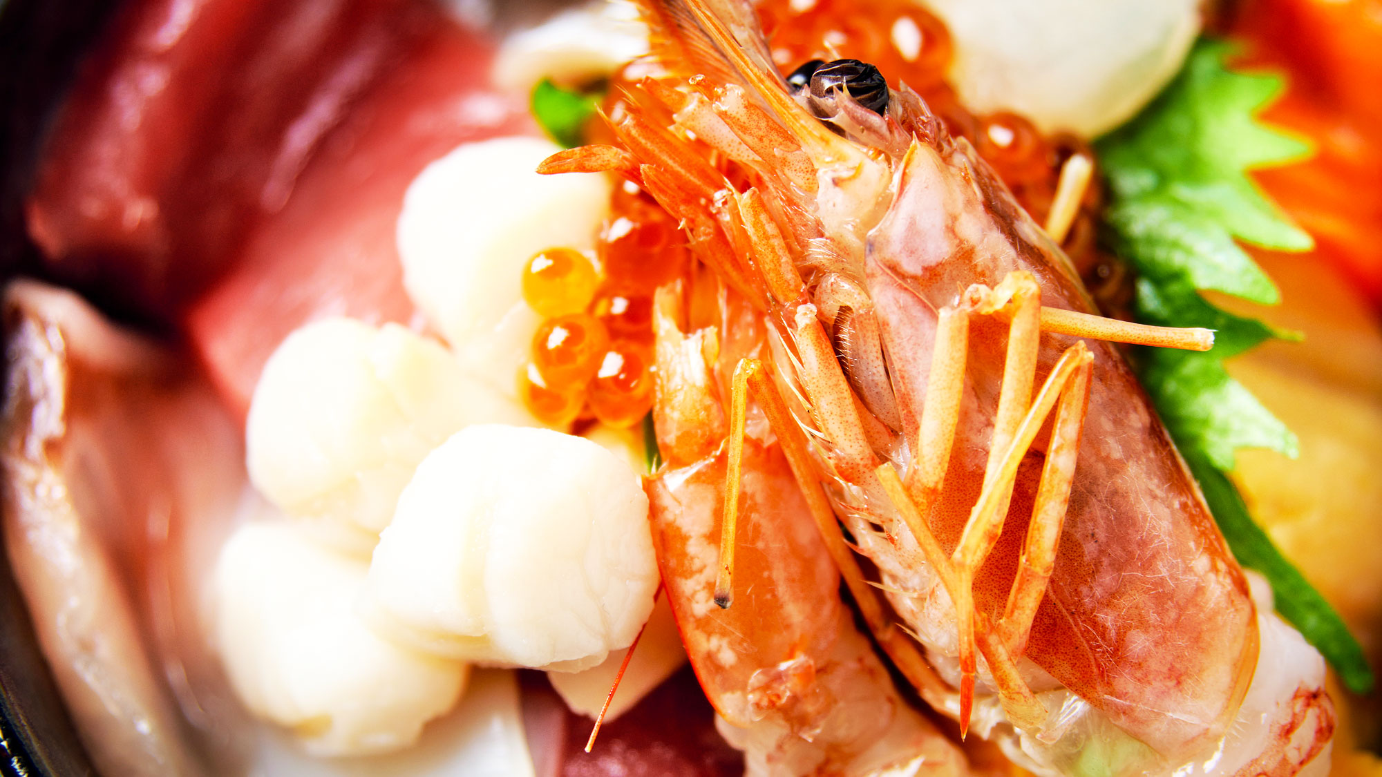 【海鮮丼 ところの】栃木県産「やしお鱒」をはじめ、新鮮な魚介類を使用した海鮮丼をご提供しています。