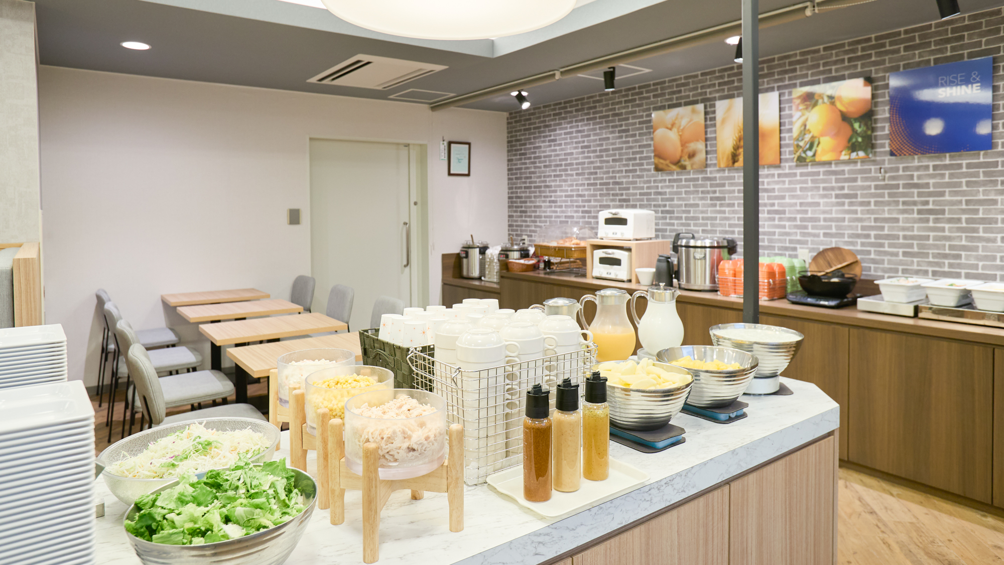 【無料朝食サービス】バランスを意識したメニュー