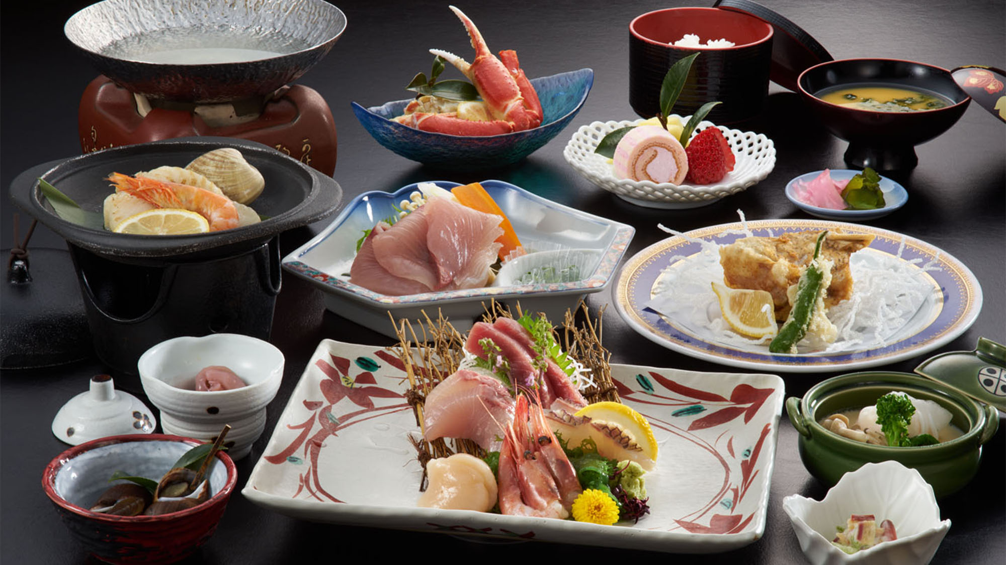 ・【日本海コース一例】日本海で獲れた新鮮な海の幸を使ったお料理