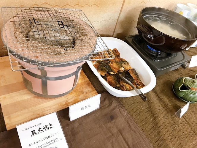 七輪で炙る『焼魚』