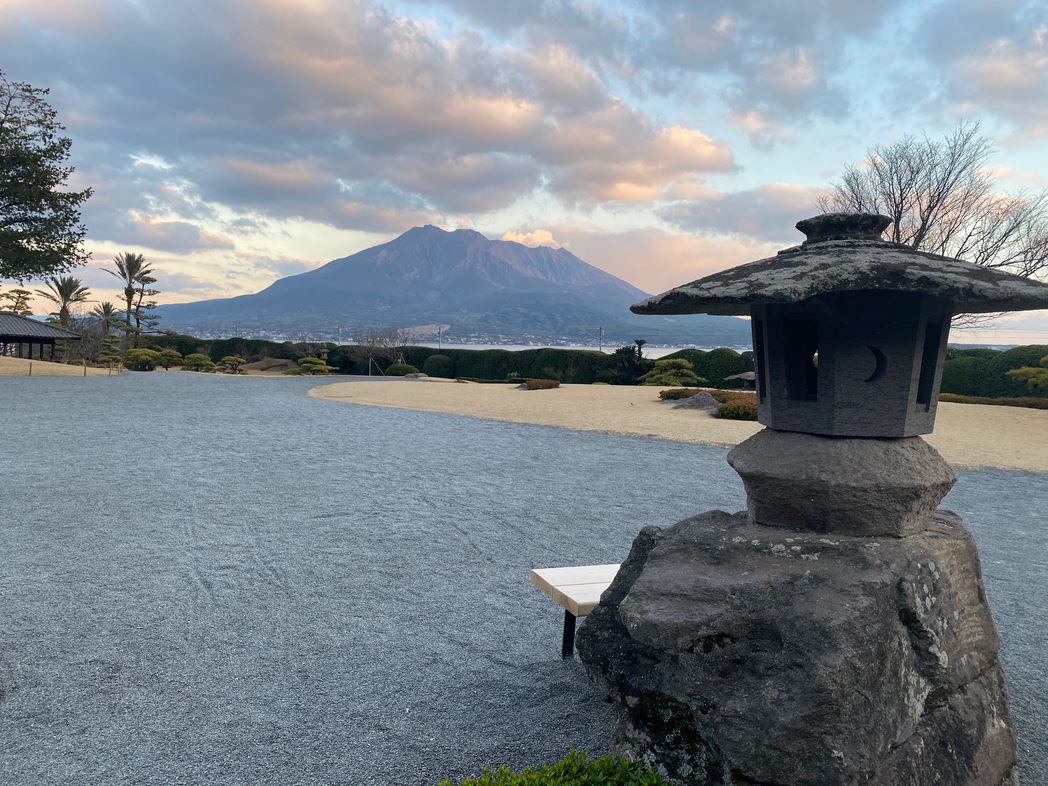 仙厳園桜島