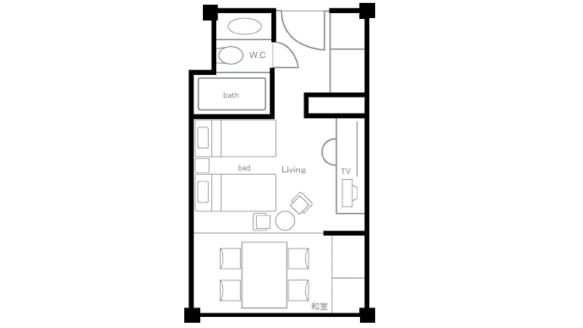 ◆和洋室（平面図）