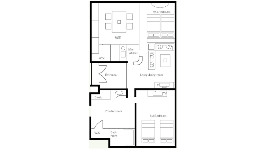 ロイヤルスイートルーム　121㎡（間取り図）