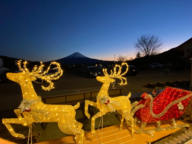 ☆レイクヴィラのクリスマス☆-富士山とトナカイ