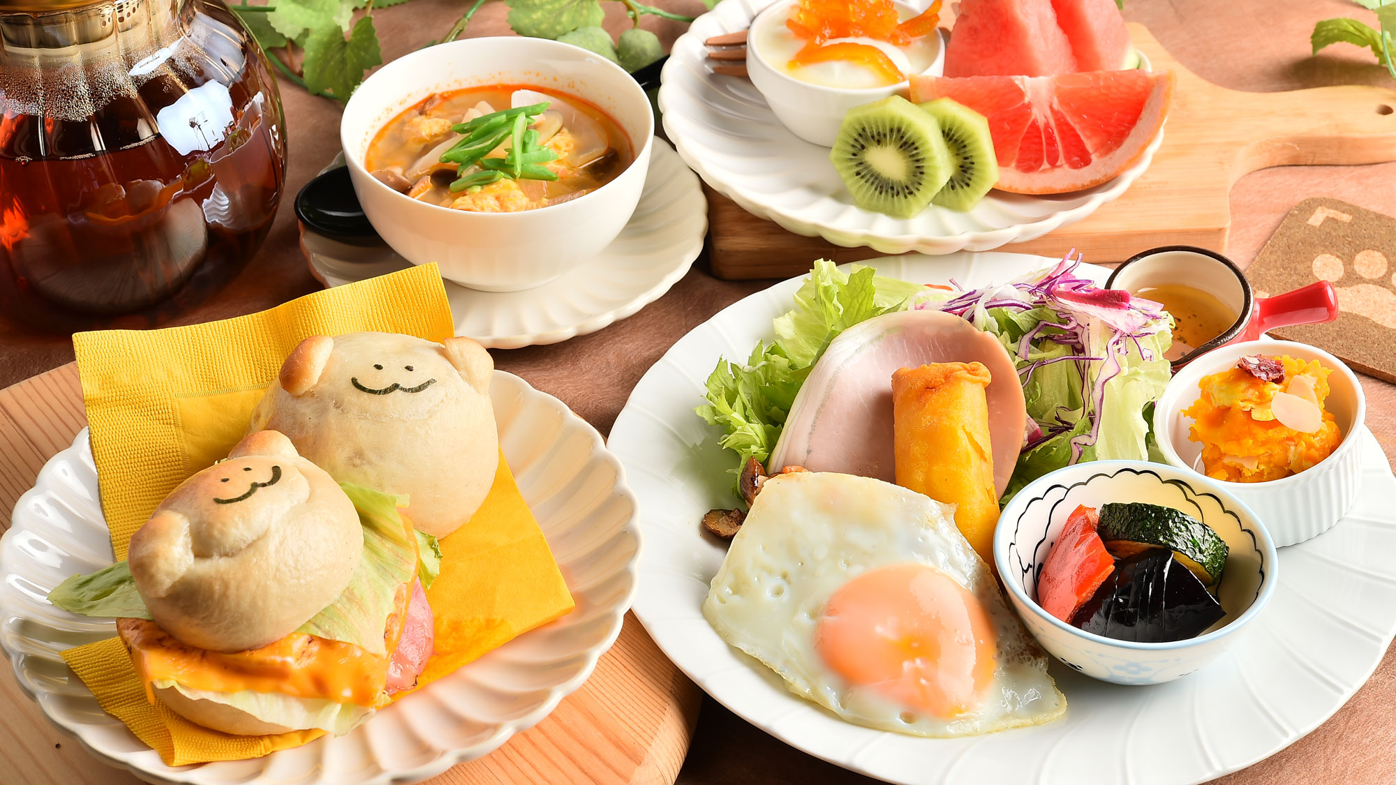 飼い主さんとワンちゃんおそろい朝食プレート♪（飼い主様用）