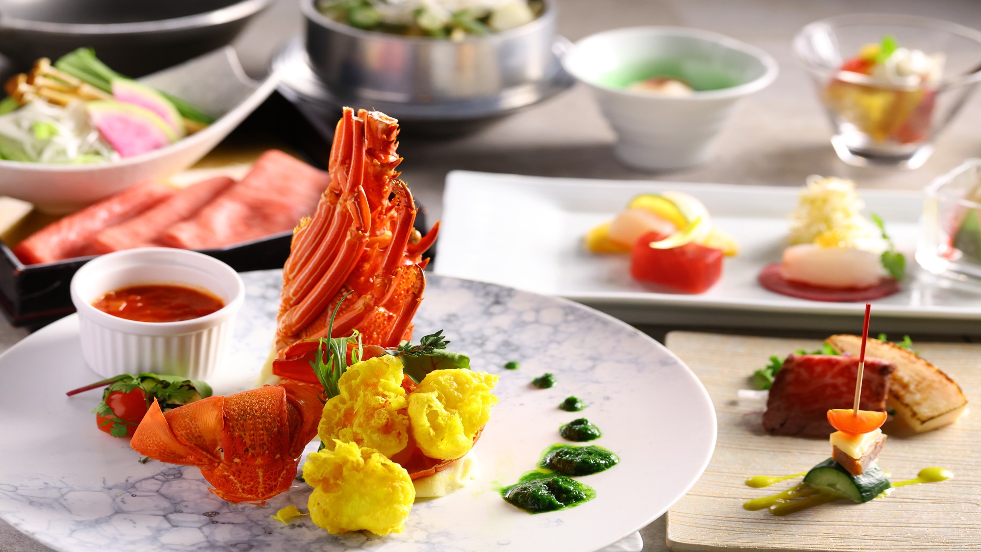 【特別会席】人気No.１！茨城が誇る銘柄和牛『常陸牛』などの豪華食材を使用した会席プラン