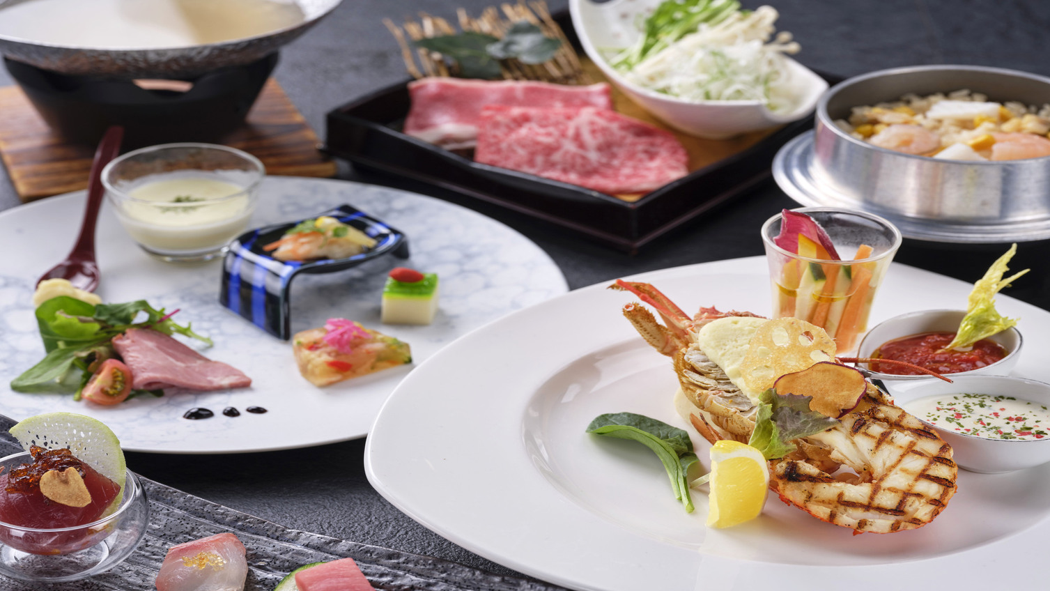 【特別会席】人気No.１！茨城が誇る銘柄和牛『常陸牛』などの豪華食材を使用した会席プラン