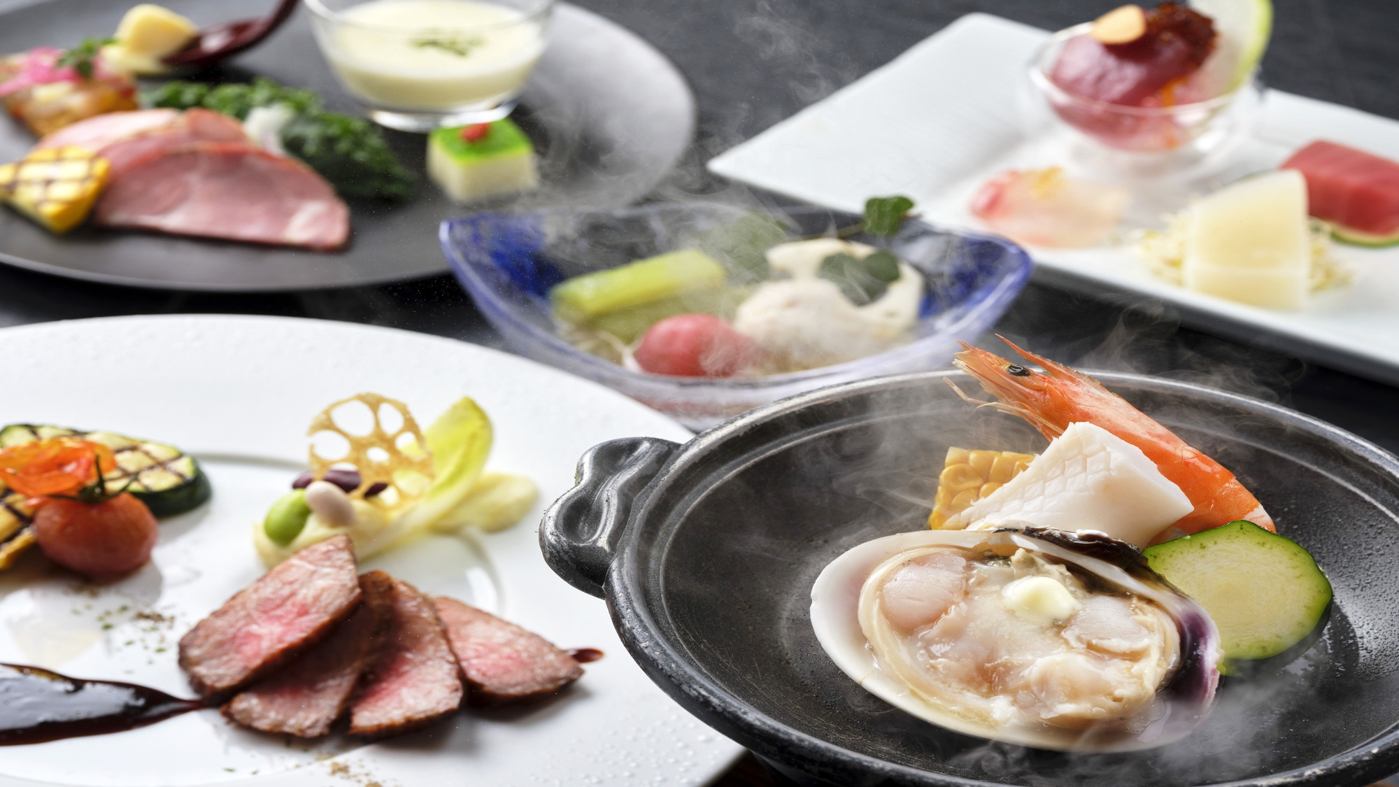 【土地の恵み】「鮑の酒蒸し」付き　人気No.１！新鮮なお刺身や海の幸が味わえる当ホテル一押しプラン