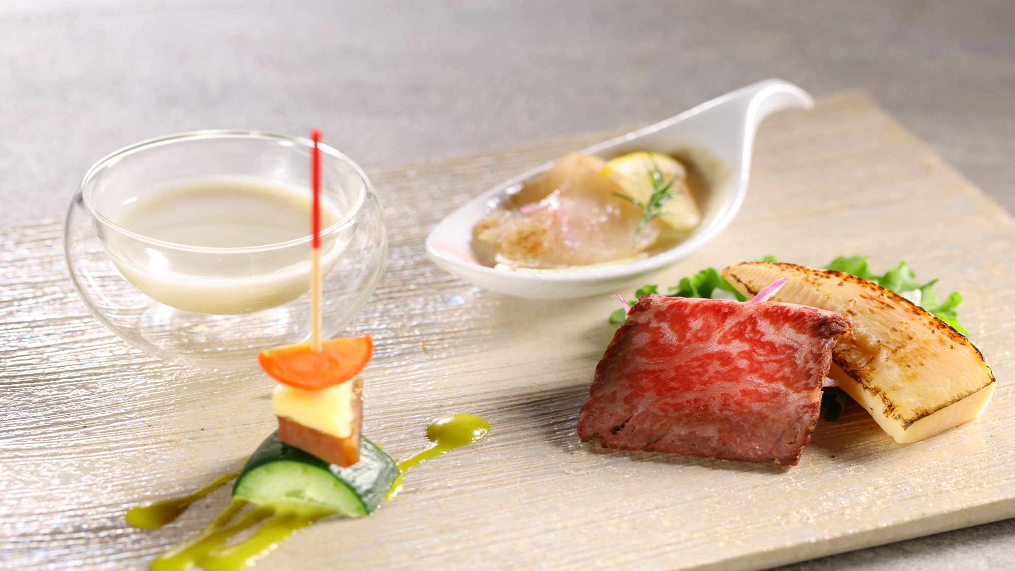 【特別会席】人気No.１！茨城が誇る銘柄和牛『常陸牛』などの豪華食材を使用した会席プラン