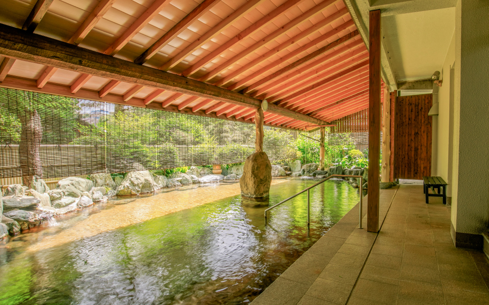 玉造温泉：姉妹館「長楽園」大浴場