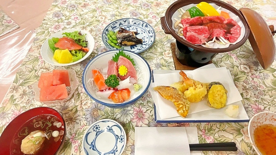 ◆新鮮なお刺身船盛つき◆ちょっと贅沢な夕食グレードアッププラン＜2食付＞