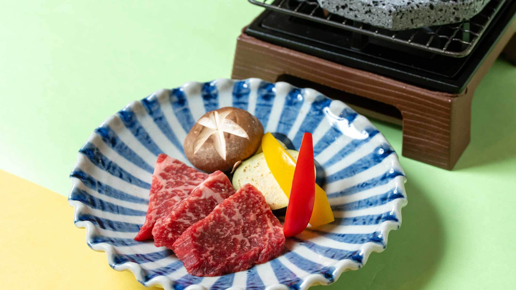 【通年基本】パノラマイン山中湖・定番♪スタンダード《富士山　溶岩石焼会席》プラン1泊2食