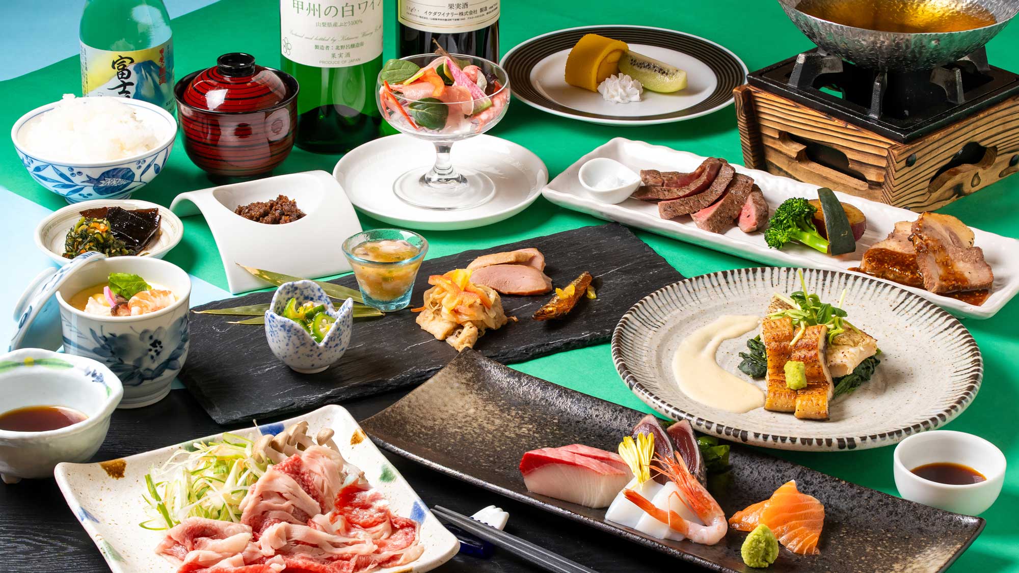 プレミアムコース《富嶽百景　彩会席》夏期間：6月～8月
