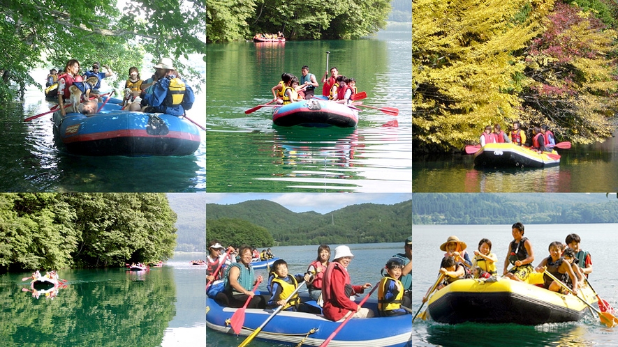 【青木湖ラフトピクニック】とても綺麗な湖です