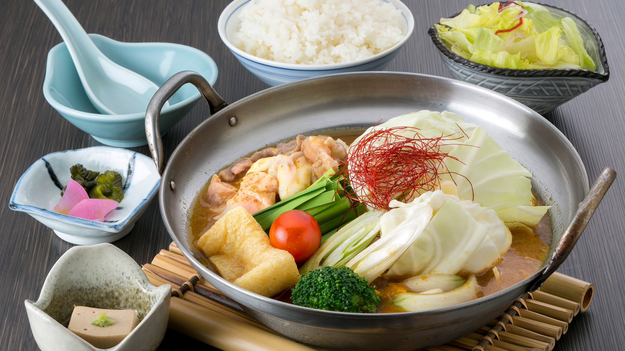 夕食カレー鍋御膳