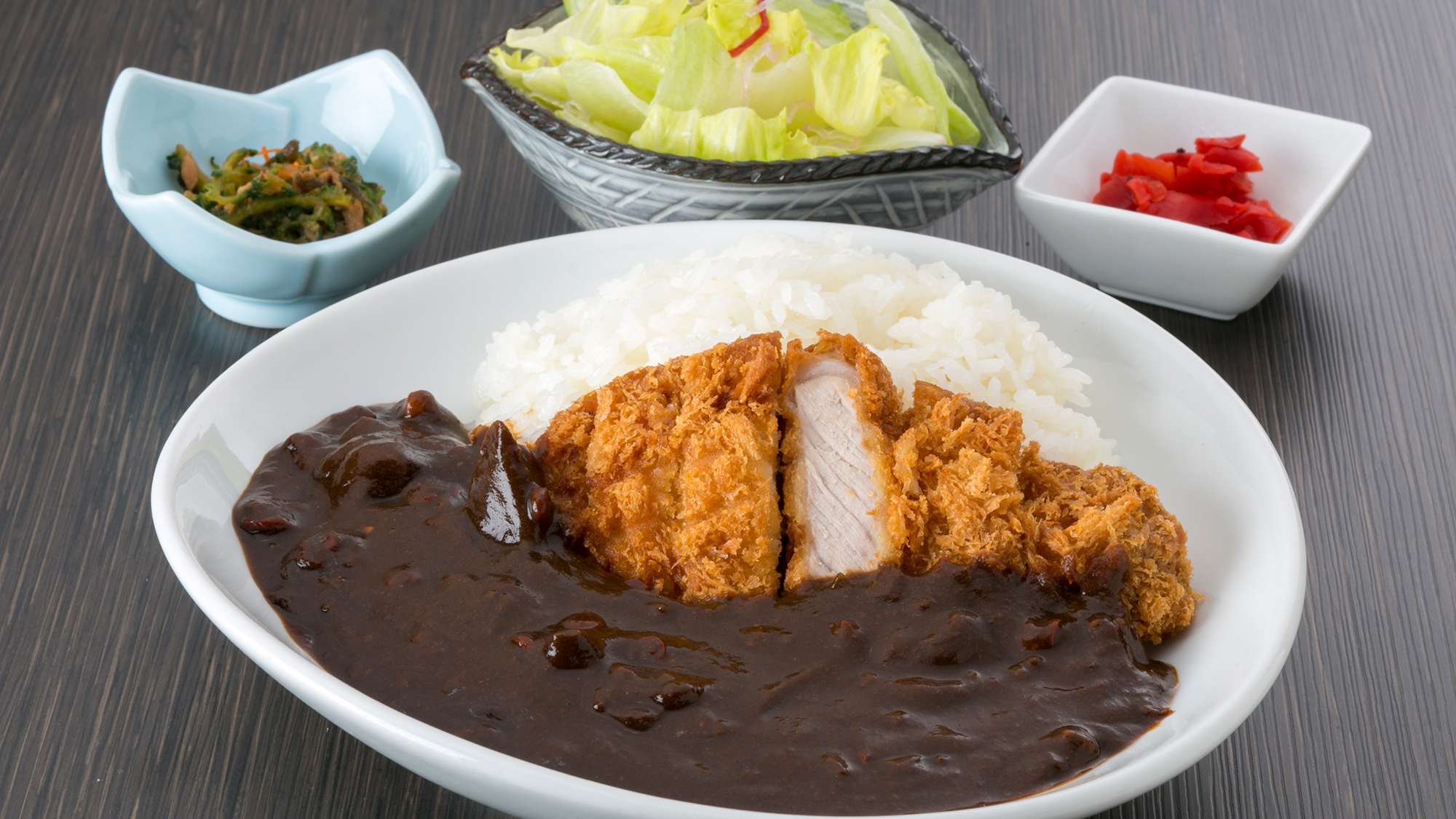 夕食黒カツカレー