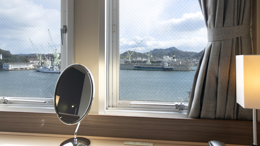 【禁煙】＜尾道水道ビュー×海岸通り沿い＞ツイン眺望（一例）