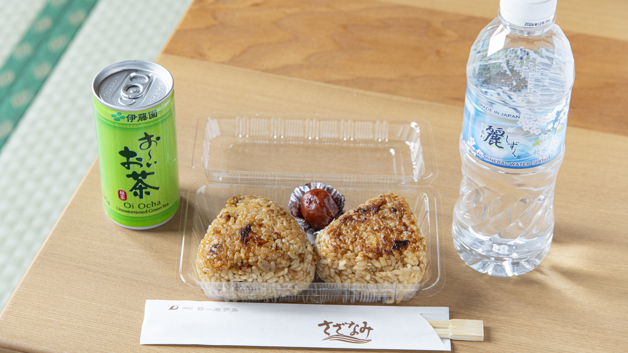 【朝食】しまなみ海道サイクリングプランの焼きおにぎりセット（一例）