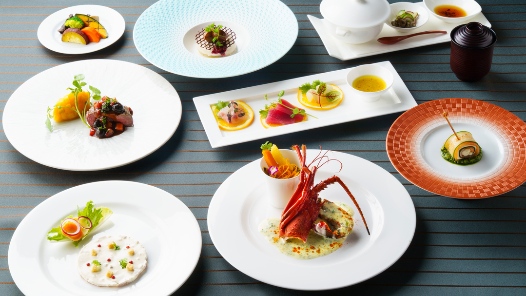 【夕食】食で旅する伊豆半島、和洋折衷コース“Bansyo(番所)”の料理例