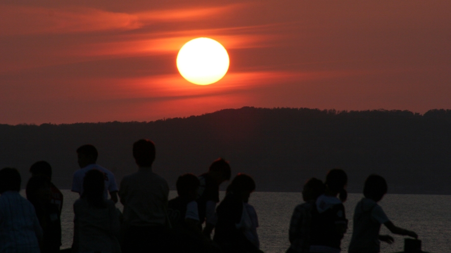 *【サンセット】燃えるような夕日が圧巻