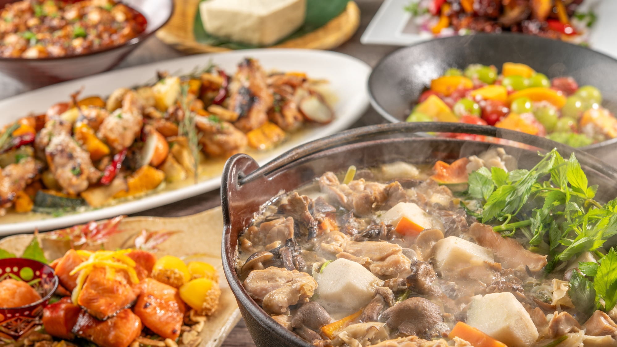 【5％OFF】【楽天スーパーSALE】山海の幸・郷土の味覚など食べ放題 60分飲み放題プラン
