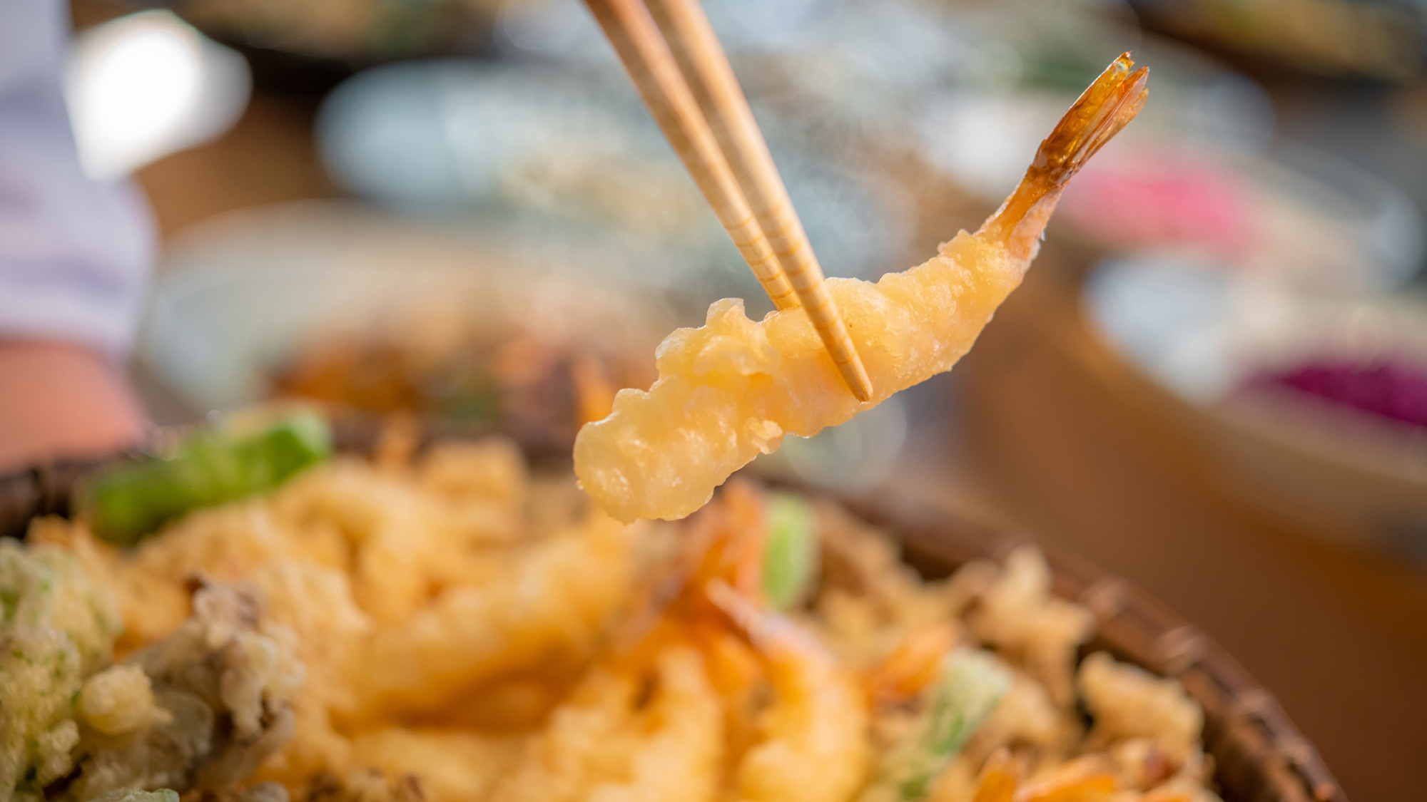 <夕食ビュッフェ>揚げたての天婦羅