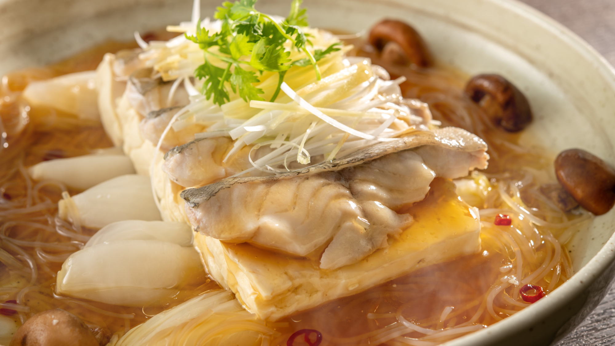 【冬メニュー】鱈の蒸し物オイスター風味