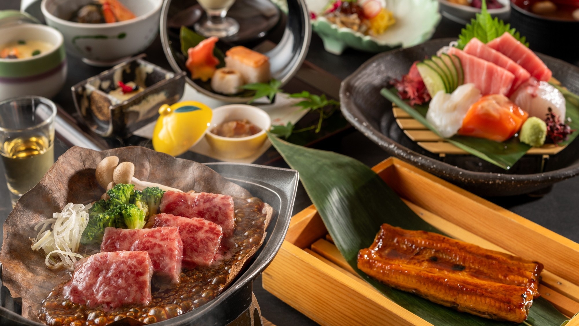 【特選会席プラン】国産鰻の蒲焼・国産黒毛和牛A5ランクを愉しむ【ペット可】